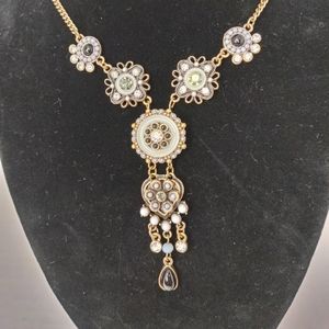 Enamel vintage style necklace
